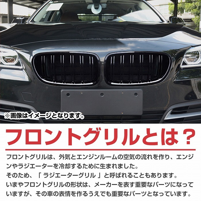 【送料無料】 BMW 3シリーズ F30 F31 2012-2018年 Mスポーツ M3 ルック キドニー ダブルフィン グリル グロス ブラック 艶あり黒 ABS製_画像3