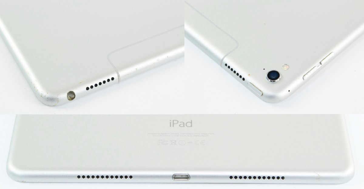 【中古品】Apple au版 iPad Pro 9.7インチ Wi-Fi + Cellular 32GB シルバー MLPX2J/A 【液晶劣化/曲がり有/au SIMフリー/利用制限〇】：_画像4