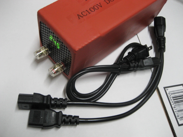 コンパクト安定化電源　AC100V DC24V65A1600W　静音スマートファン仕様　AC2又コード付き