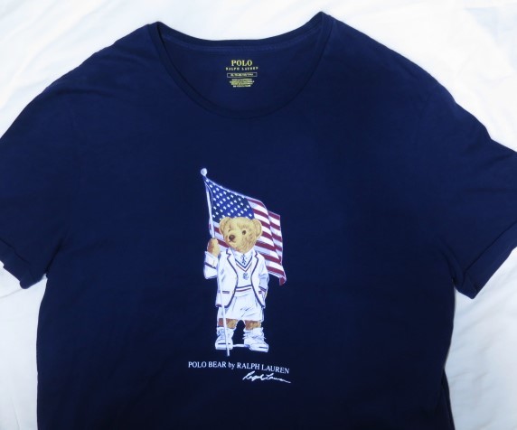 POLO RALPH LAUREN ポロベア Tシャツ XL ネイビー 星条旗 オリンピック トリコロール ラルフローレン ジャックパーセル_画像5