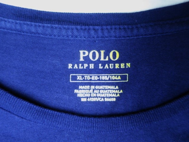 POLO RALPH LAUREN ポロベア Tシャツ XL ネイビー 星条旗 オリンピック トリコロール ラルフローレン ジャックパーセル_画像3