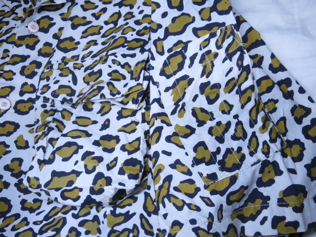 STUSSY レオパード コットン 半袖シャツ L ヒョウ柄 STUSSY レオパード コットン 半袖シャツ L ヒョウ柄