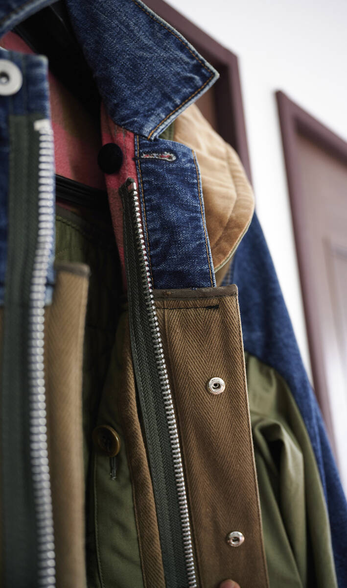 名作 Sacai サカイ 19AW DENIM DOCKING MODS COAT デニム 名作 Sacai サカイ 19AW DENIM DOCKING MODS COAT デニム
