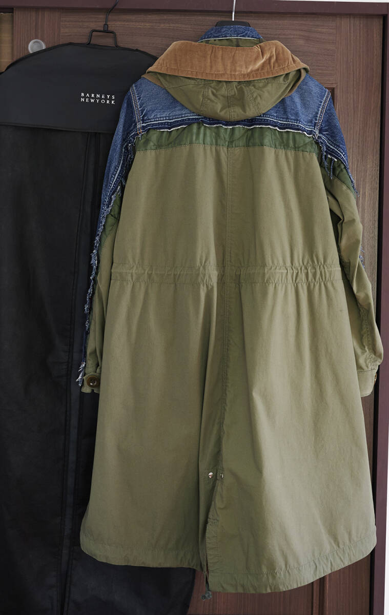 名作 Sacai サカイ 19AW DENIM DOCKING MODS COAT デニム 名作 Sacai サカイ 19AW DENIM DOCKING MODS COAT デニム
