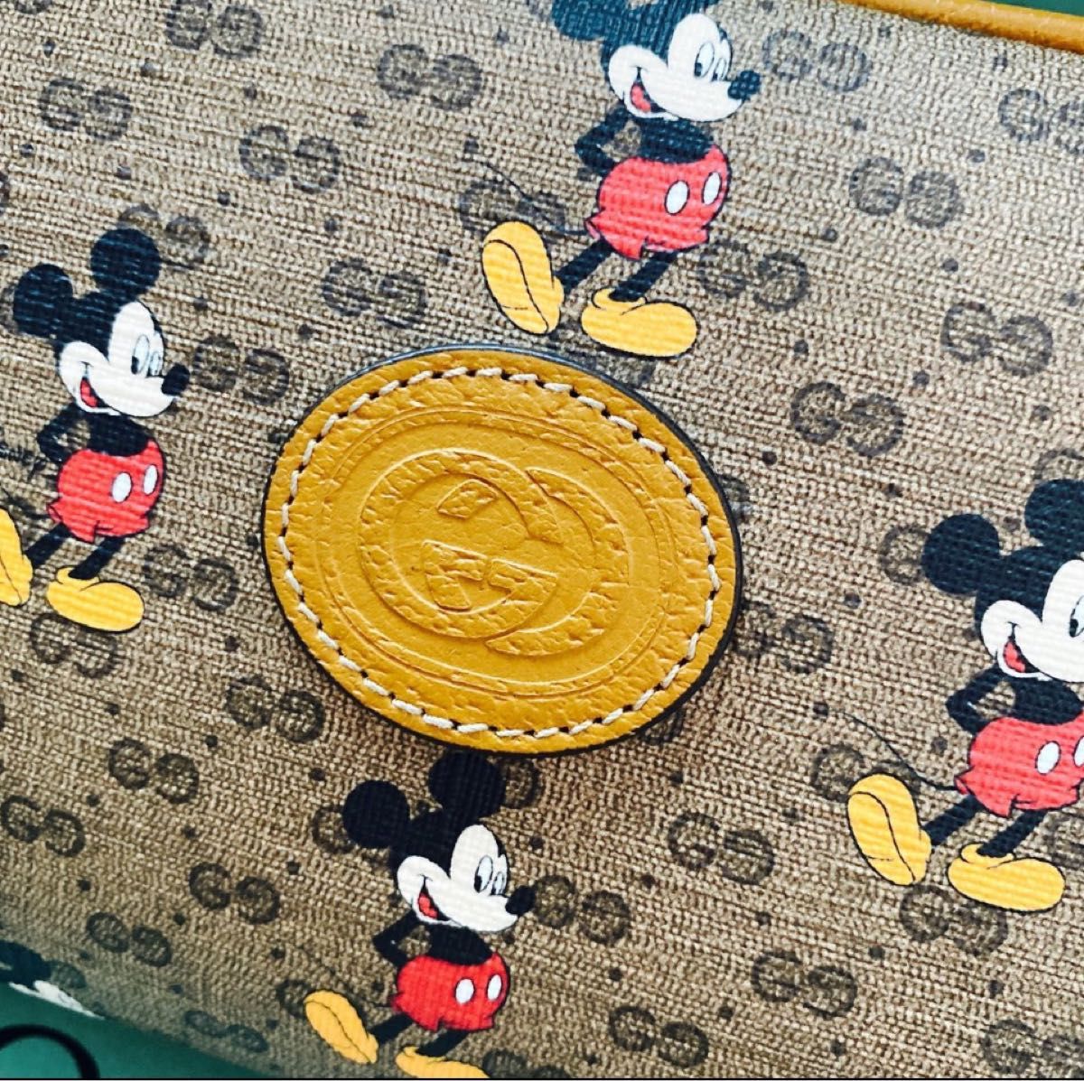 【美品】GUCCI×DISNEY ミッキー ショルダーバッグ グッチ ミッキー 限定 阪急百貨店購入 バッグ トート ディズニー