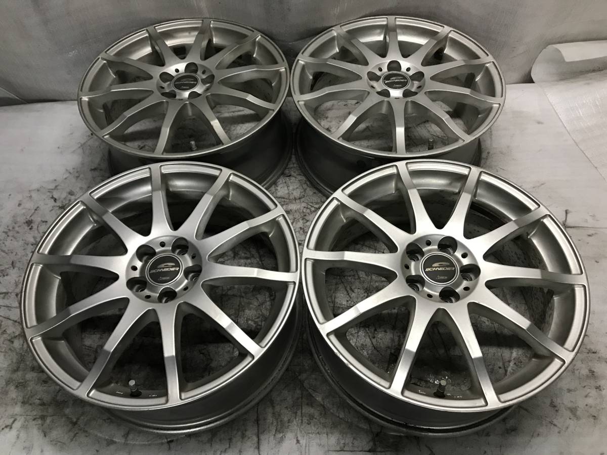 A-TECH SCHNEDER エーテックシュナイダー 17インチ アルミホイール 17×7J ET50 PCD 100 5H プリウス カローラ インプレッサ レガシィ 等_画像1