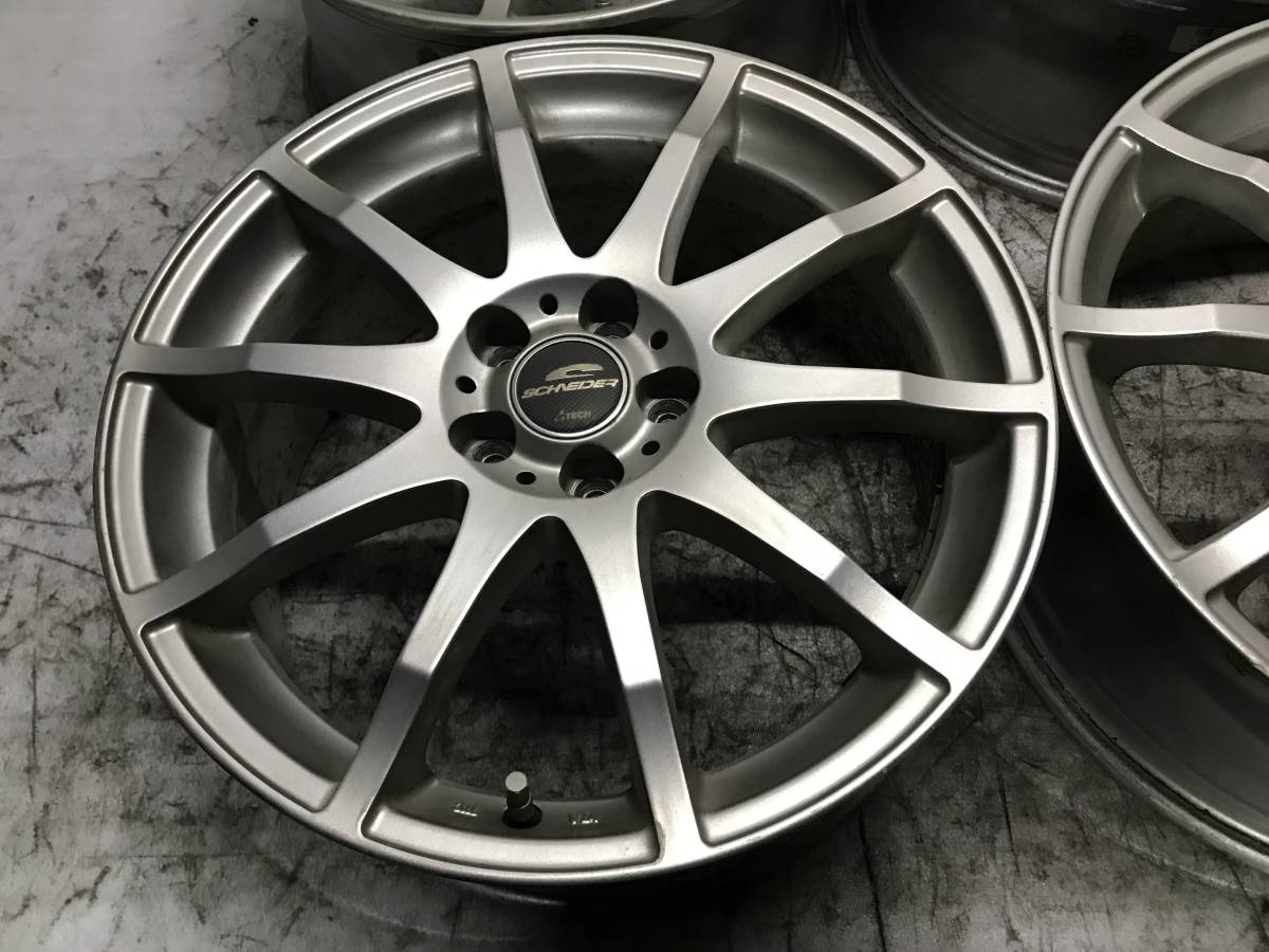 A-TECH SCHNEDER エーテックシュナイダー 17インチ アルミホイール 17×7J ET50 PCD 100 5H プリウス カローラ インプレッサ レガシィ 等_画像5