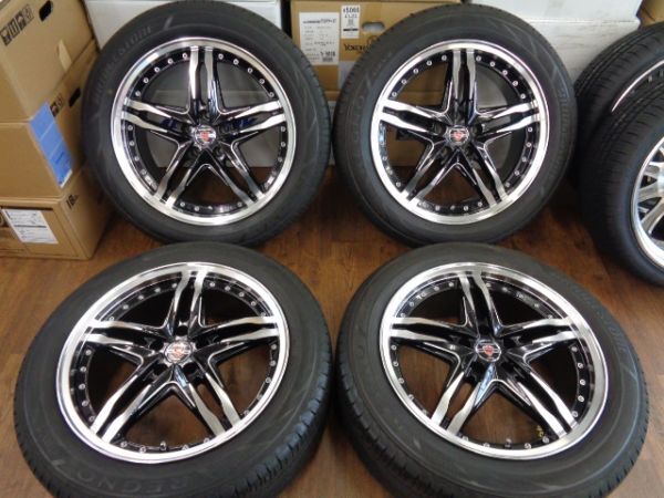 【決算セール】共豊 シュタイナー LSV 19X8J+35 114.3-5H ブリヂストン レグノGRVⅡ 225/55R19(225/55-19)ハリアー/RAV4/NX/CX-8/CX-5 等の画像1