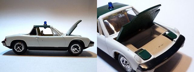 40416 GAMA/ガマ #9820 VW PORSCHE 914 POLIZEI フォルクスワーゲン ポルシェ 914 パトカー 西ドイツ製 ビンテージ_画像7