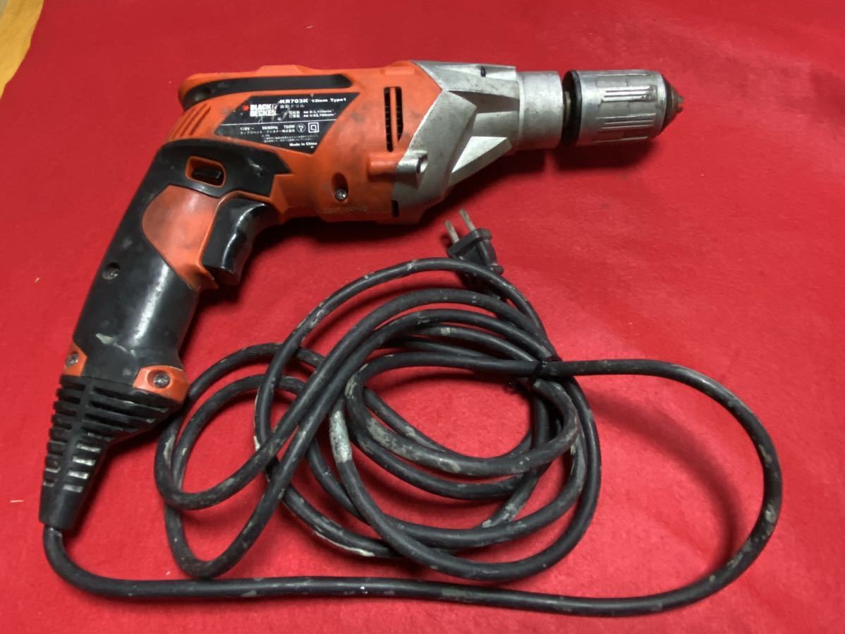 BLACK&DECKER 振動ドリルKR703K 13mm4259ー06ー1_画像6