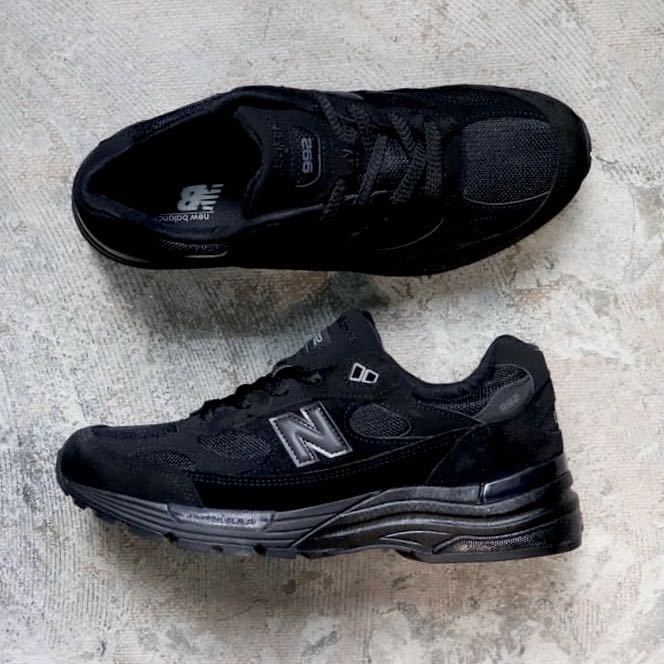 2021年製 new balance m992 ea 26.5cm トリプルブラック eb jjjjound 992 993 mr993 bk tb gr gl 990 スニーカー_画像1