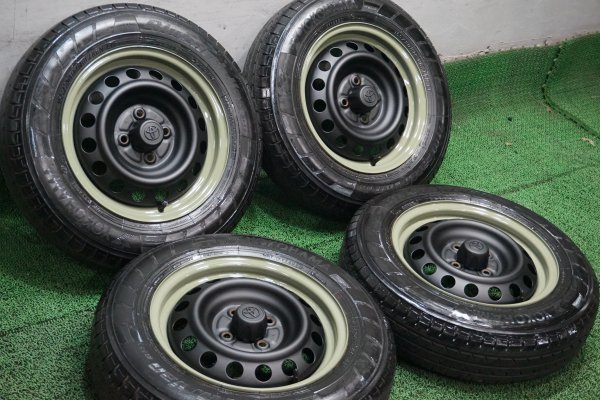 カスタムスチールホイール　プロボックス純正　サクシード　5J　OFF+39　TOYO　オープンカントリー　165/80R14　97/95N　LT_画像2