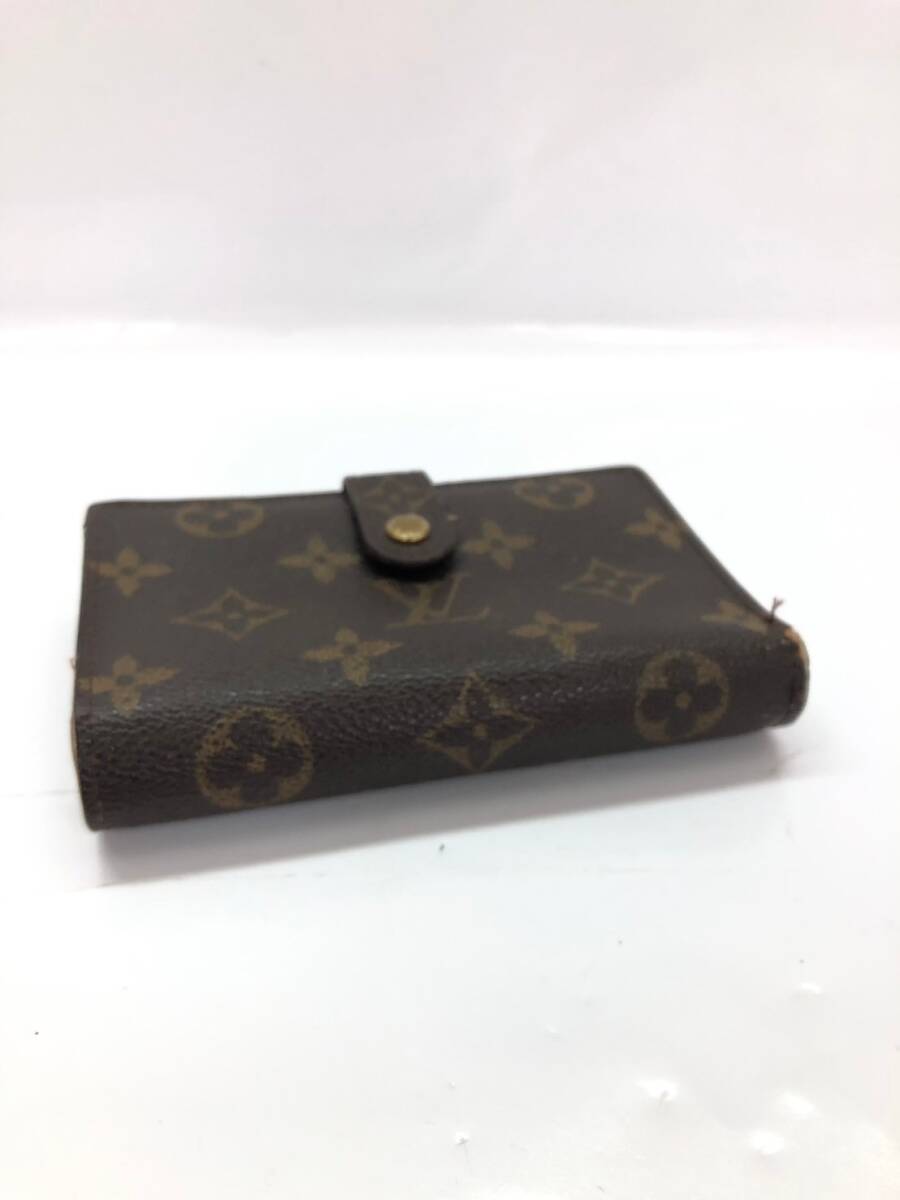 □LOUIS VUITTON 二つ折り財布 モノグラム ルイヴィトン ポルトモネビエ ヴィエノワ M61663 がま口 複数落札同梱OK B240223-1●_画像4