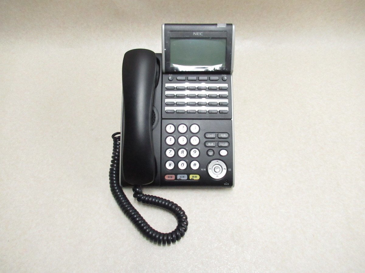 Ω XA 990 保証有 キレイ 高年式 NEC AspireX DTL-24D-1D(BK)TEL 24ボタン電話機・祝10000！取引突破！