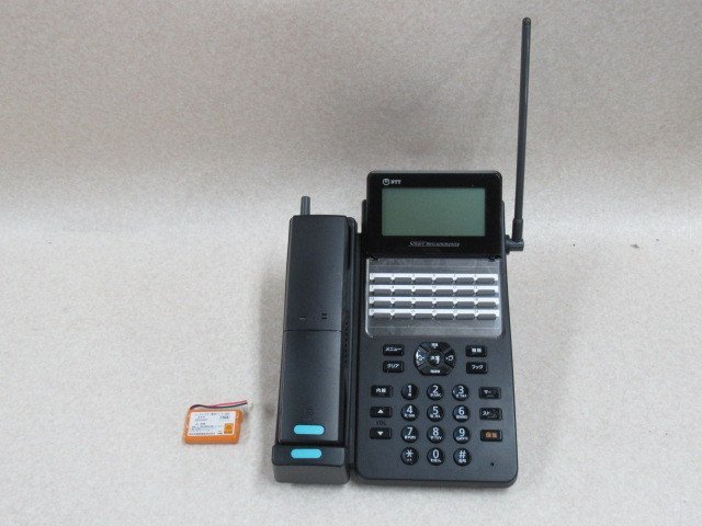 Ω XB1 6606♪ 保証有 キレイめ NTT 西16年製 A1-(24)CCLSTEL-(1)(K) カールコードレス電話機 電池付 動作OK・祝10000！取引突破！同梱可