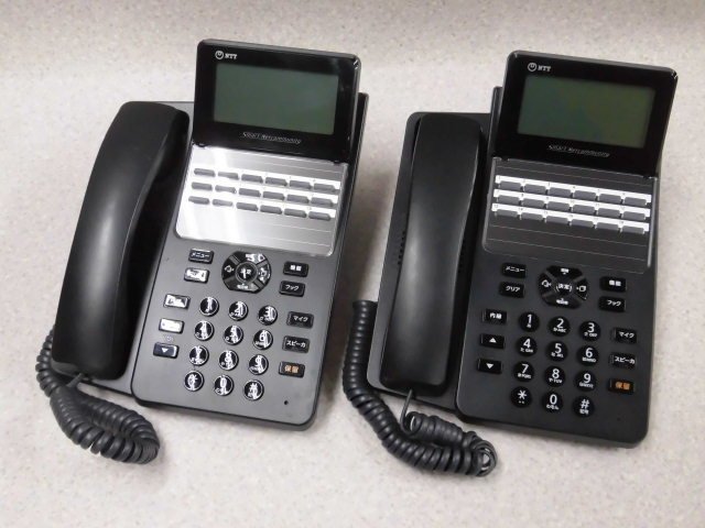 Ω TZ エ747) 保証有 NTT A1-(18)STEL-(1)(K) αA1 18ボタンスター電話機 東16年製 2台セット 中古ビジネスホン 動作OK 領収証発行可