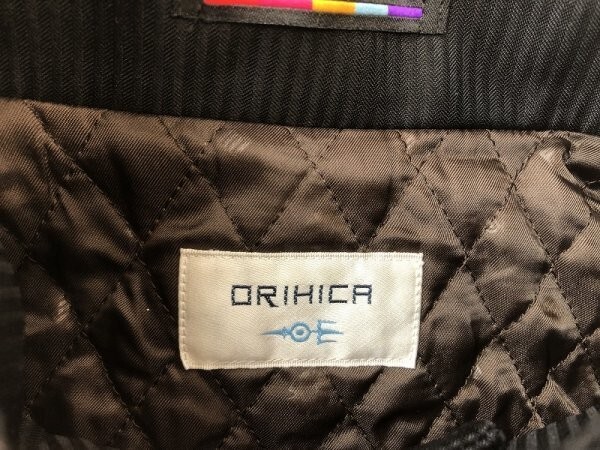 ORIHICA オリヒカ メンズ ライナー付き シャドウストライプ ジャケット BBL 黒_画像2
