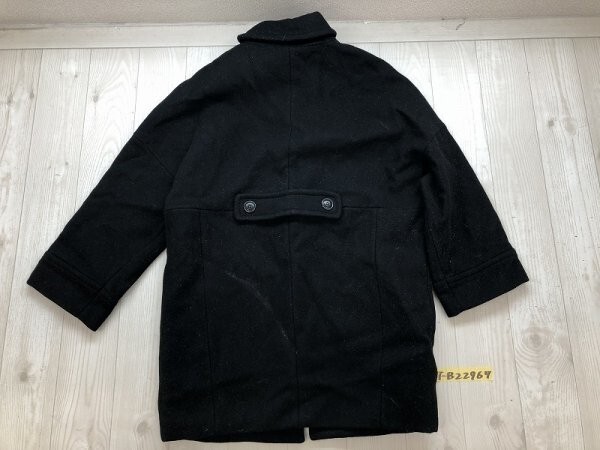SUNAOKUWAHARA Sunao Kuwahara мужской шерстяное пальто большой размер S чёрный 