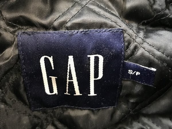 GAP ギャップ メンズ 裏キルティング ジップジャケット S/P ダークグレーの画像2