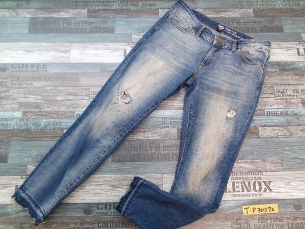 GAP Gap lady's skinny Fit woshu damage Denim jeans pants 69 navy 