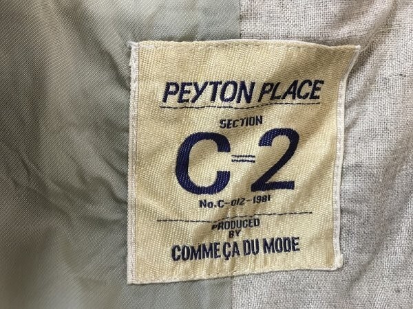 peyton place ペイトンプレイス × COMME CA DU MODE コムサデモード レディース リネンジャケット 日本製 アイボリーベージュ 春夏_画像2