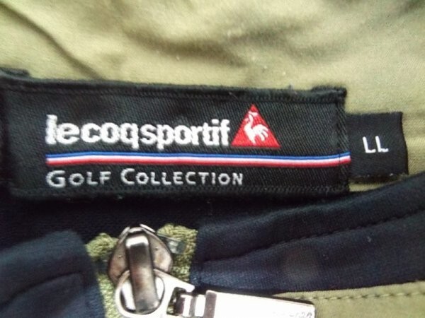 le coq sportif GOLF COLLECTION ルコック ゴルフ レディース ジャージジャケット 大きいサイズ LL 黒_画像2