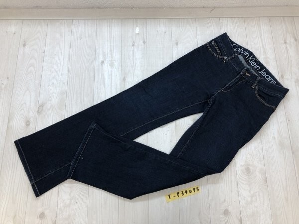 Calvin Klein Jeans カルバンクラインジーンズ メンズ デニムジーンズパンツ W62-66 紺_画像1