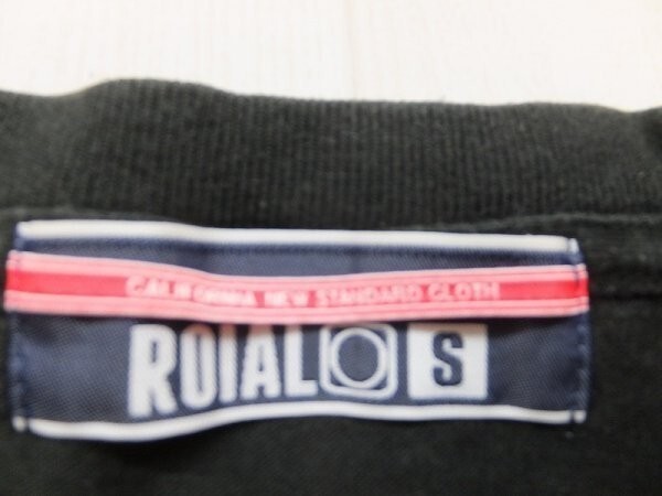 roial ロイアル レディース レオパード フロッキーロゴプリント 半袖Tシャツ S 黒_画像2