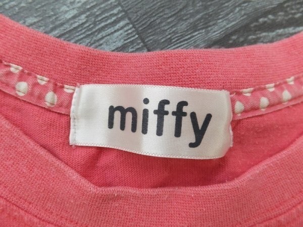 miffy ミッフィー レディース 両面プリント キャラクター Tシャツ コーラルピンク M_画像2
