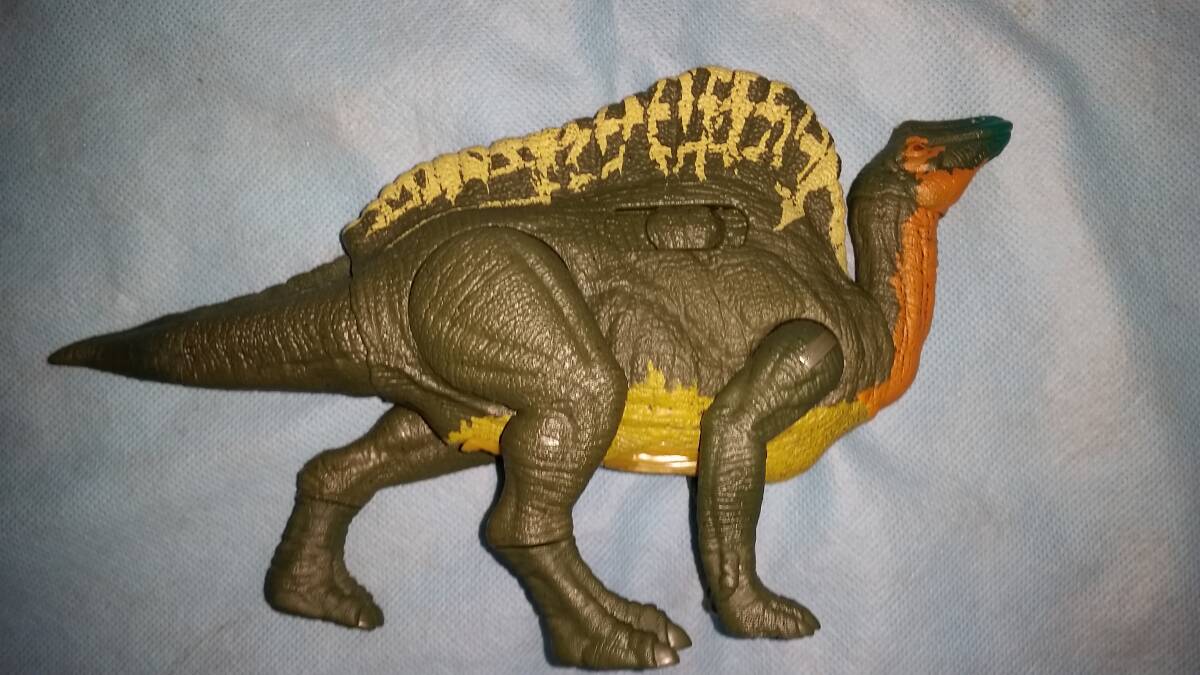 恐竜：ジュラシックワールド マテル オウラノサウルス 首可動 咆哮サウンド付 動作確認済 生物 SO2F/オクパナ_画像3