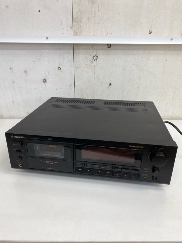 I3717/【ジャンク品】PIONEER T-818 カセットデッキ パイオニア _画像1