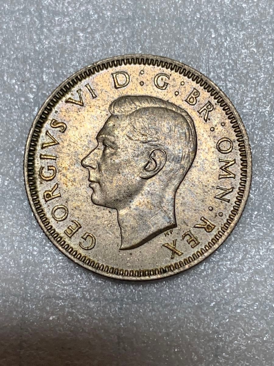 イギリス　1シリング(ジョージ6世)　1951年　高額硬貨　未使用に近い