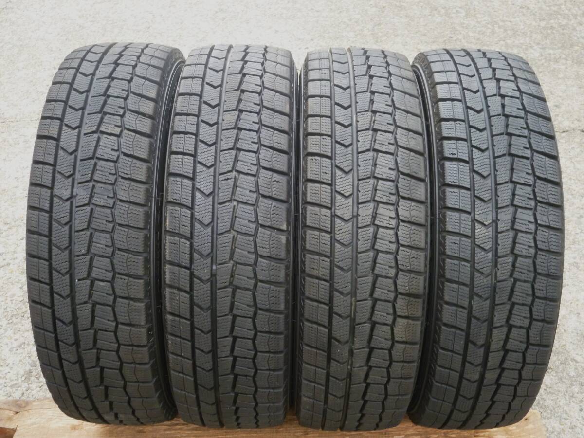 ●買得●ダンロップ　ウインターマックス　ＷＭ０２　１６５/６０Ｒ１５　２０年製バリ山中古４本売り切り！_画像1