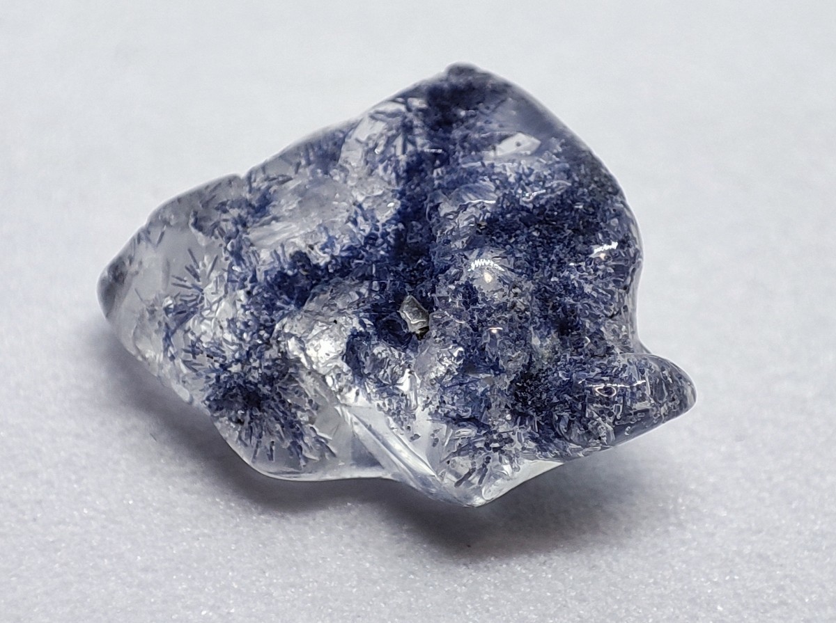 C-3 デュモルチェライト 原石 鉱物 天然石 デュモルチェライトインクォーツ_画像6