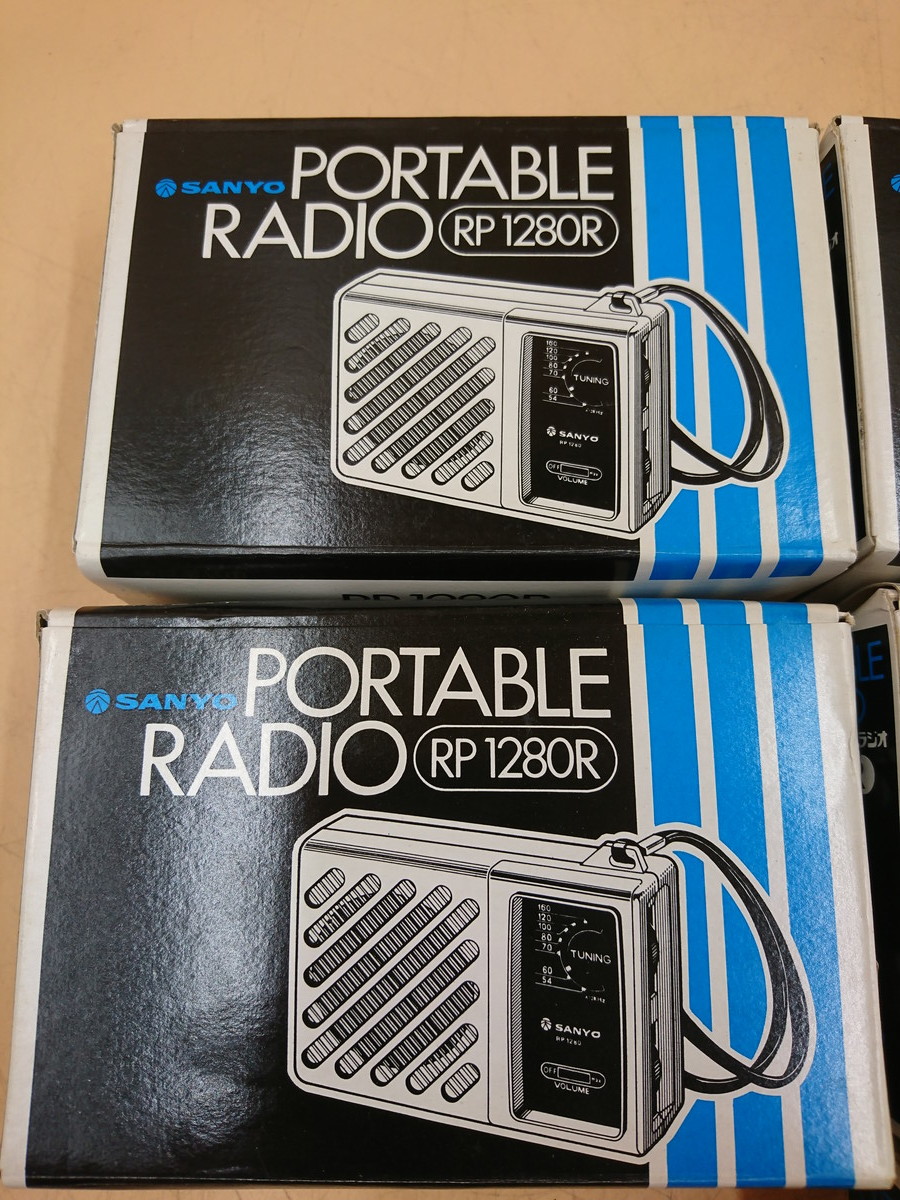 Y2-297 昭和レトロ トランジスタラジオ SANYO PORTABLE RADIO RP 1280R サンヨー_画像4