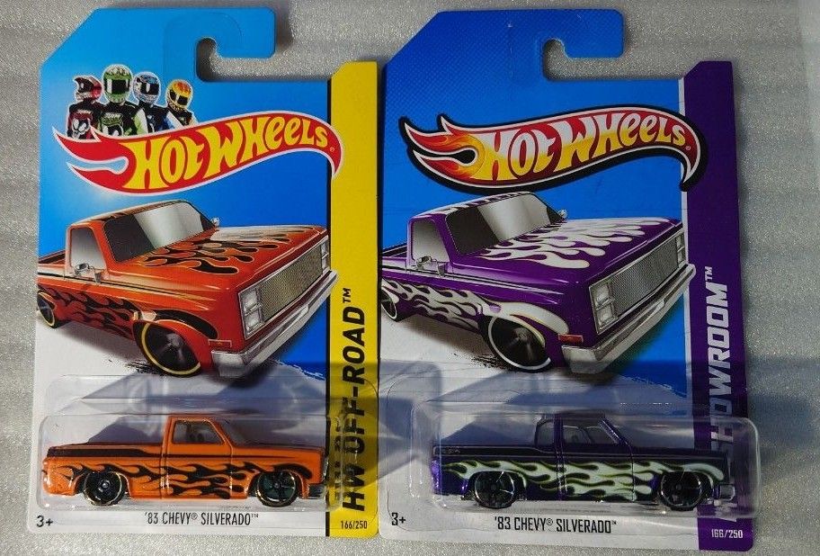 【匿名配送】hotwheels 83 CHEVY SILVERADO ホットウィール シェビー シルバラード フレイムス【送料込】