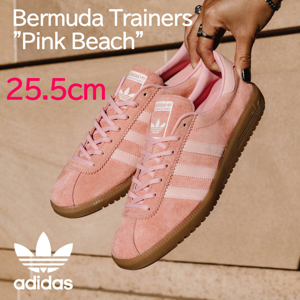 新品】25 5cm adidas Bermuda Trainers Pink Beach アディダス 新品】25 5cm adidas Bermuda Trainers Pink Beach アディダス