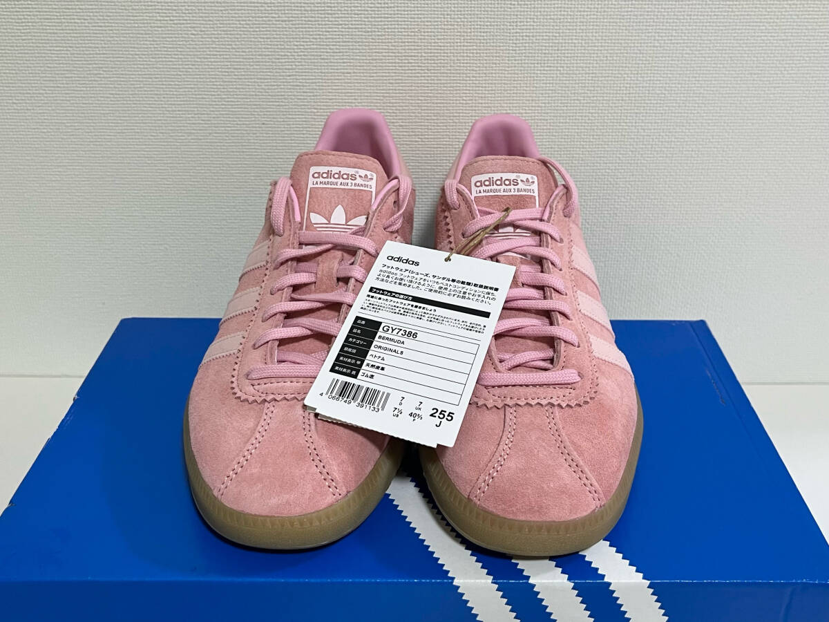 新品】25 5cm adidas Bermuda Trainers Pink Beach アディダス 新品】25 5cm adidas Bermuda Trainers Pink Beach アディダス
