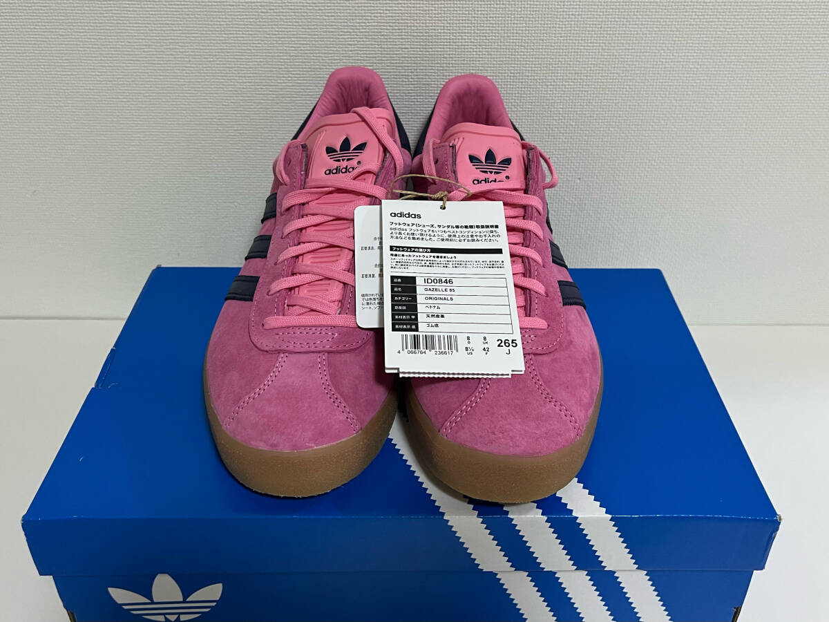 【送料無料】【新品】26.5cm　adidas originals　GAZELLE LOW アディダス　オリジナルス　ガゼル ロー ブリスピンク_画像6