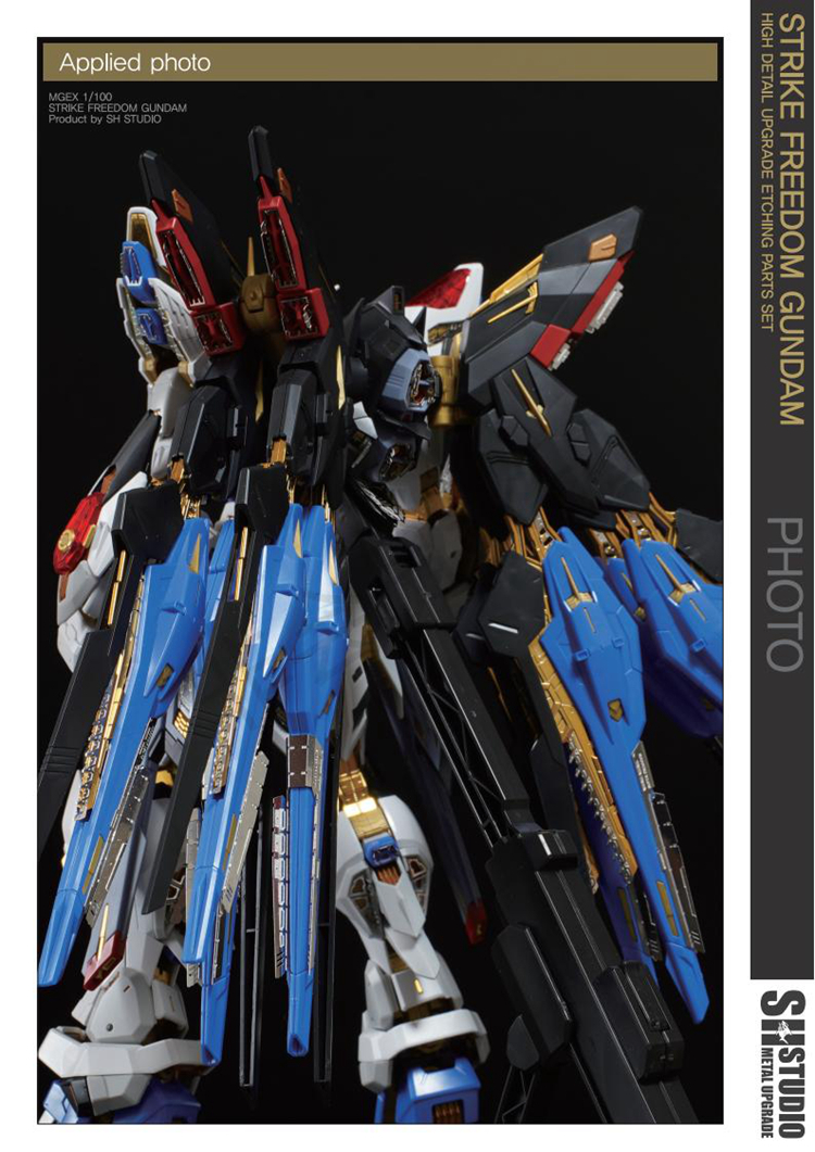 国内発送！☆SH STUDIO　1/100ＭGEX ストライクフリーダムガンダム専用 エッチング改造キット　メタルタイプ　キラ　SEED　DESTINY_画像4