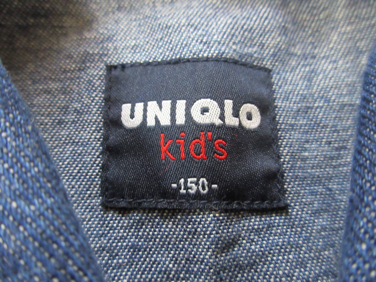 UNIQLO kid's ユニクロキッズ 150 デニムジャケット（B61）_画像4