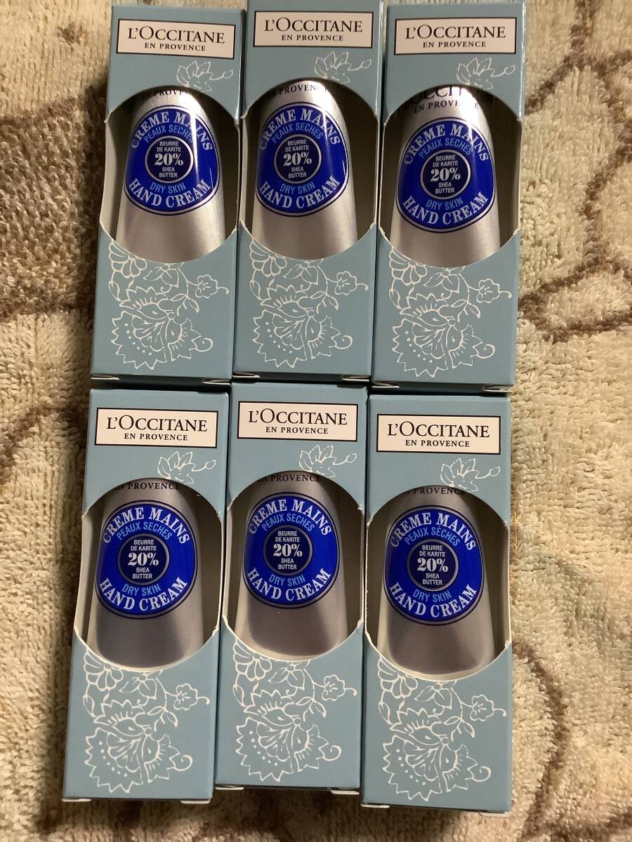 ロクシタン♪ミニサイズハンドクリーム10ml×6♪シア♪未使用_画像1