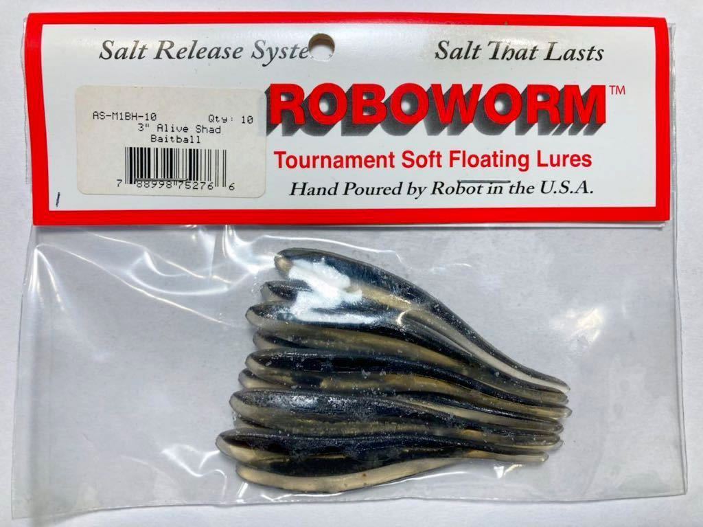 ★新品★ ROBOWORM ロボワーム Alive Shad アライブシャッド 3インチ 10本 ① 検)シャッドインパクト シャッドシェイプ ドライブスティック_画像1