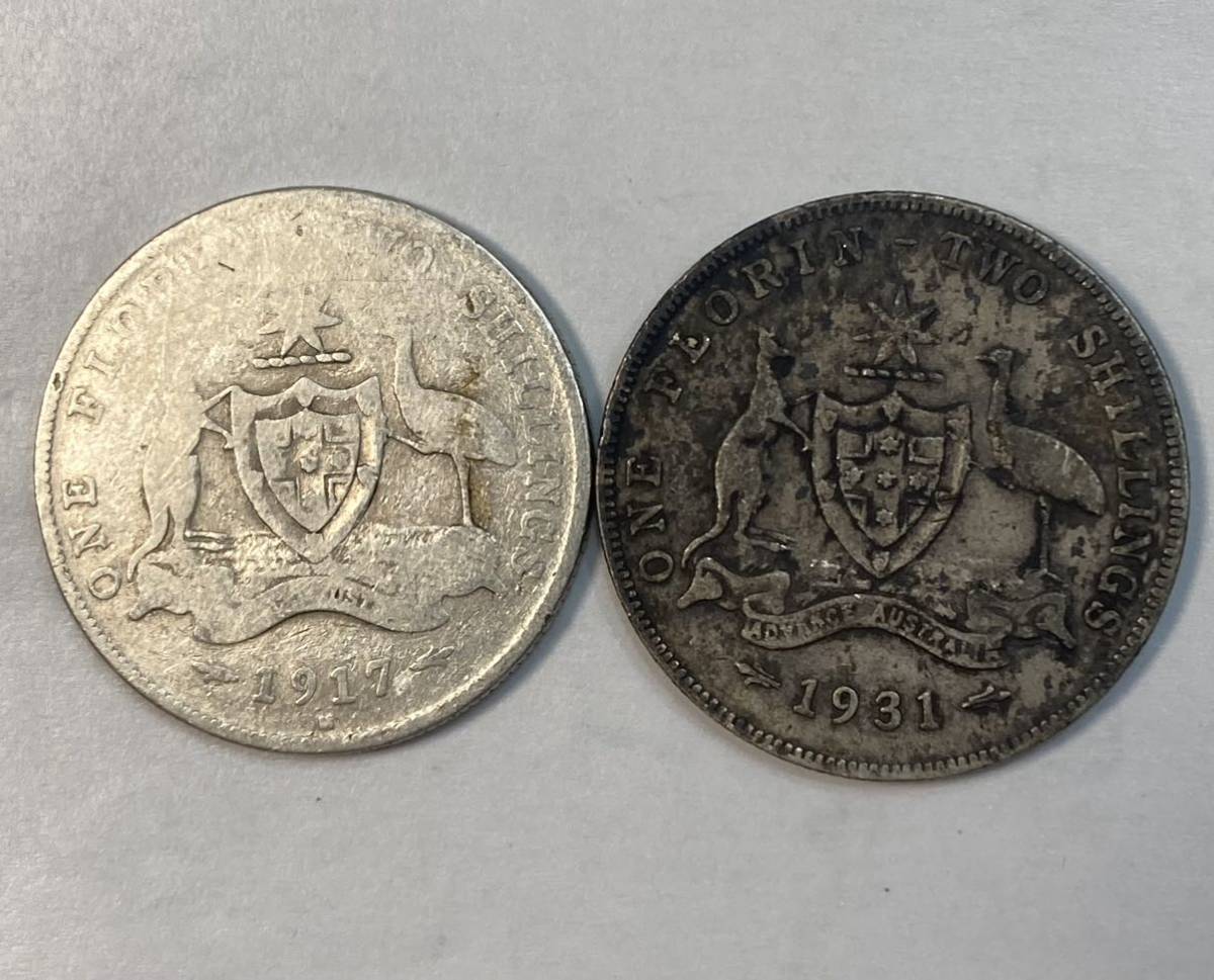 オーストラリア　銀貨　2枚_画像1