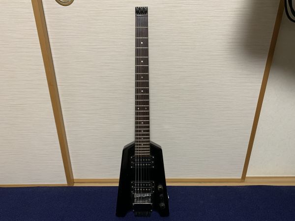 【難有】メーカー不明 ヘッドレスギター ケース付き Gibson USAピックアップ