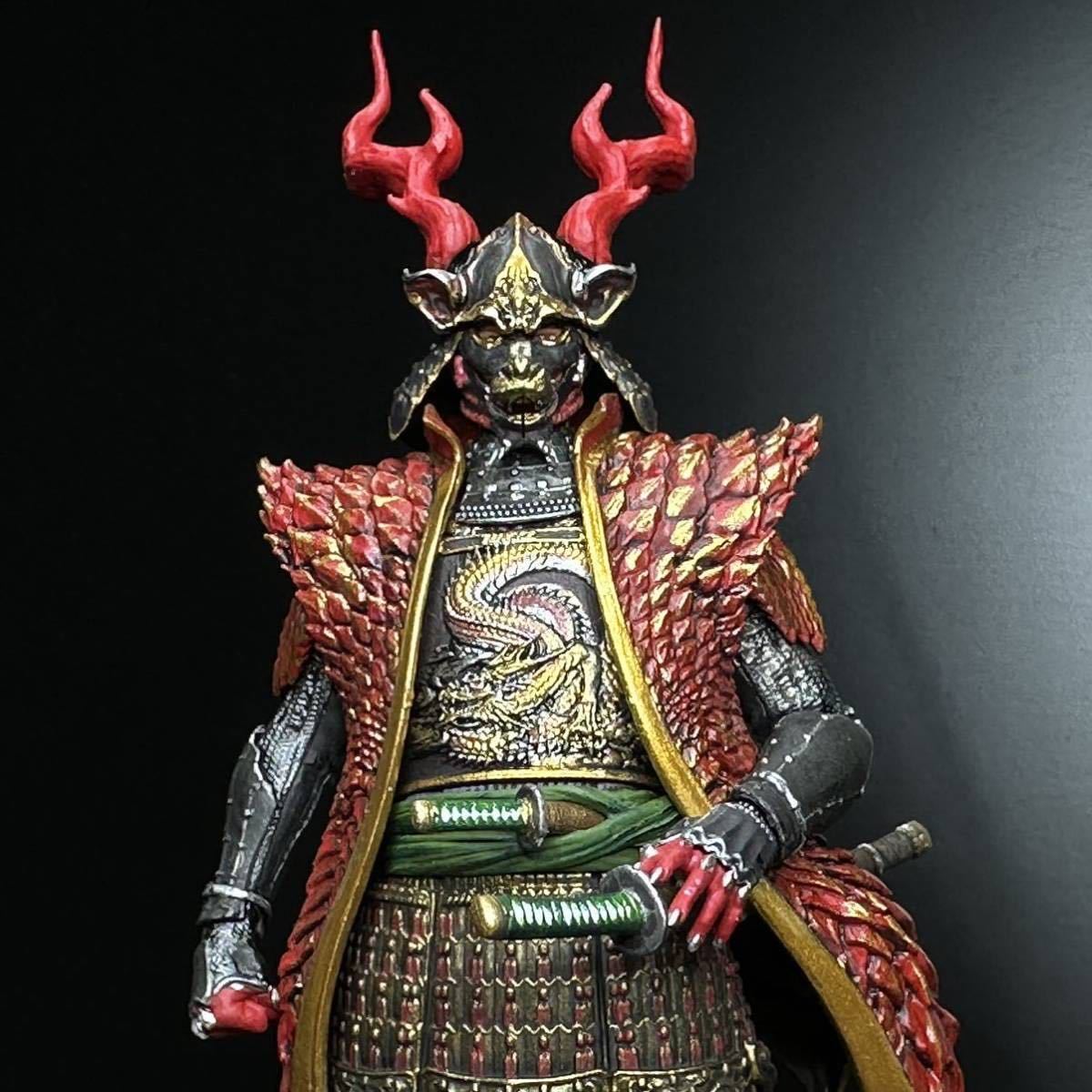 アニュラス 干支の武者【辰】 赤龍をイメージして塗装した完成品 アニュラス 干支の武者【辰】 赤龍をイメージして塗装した完成品