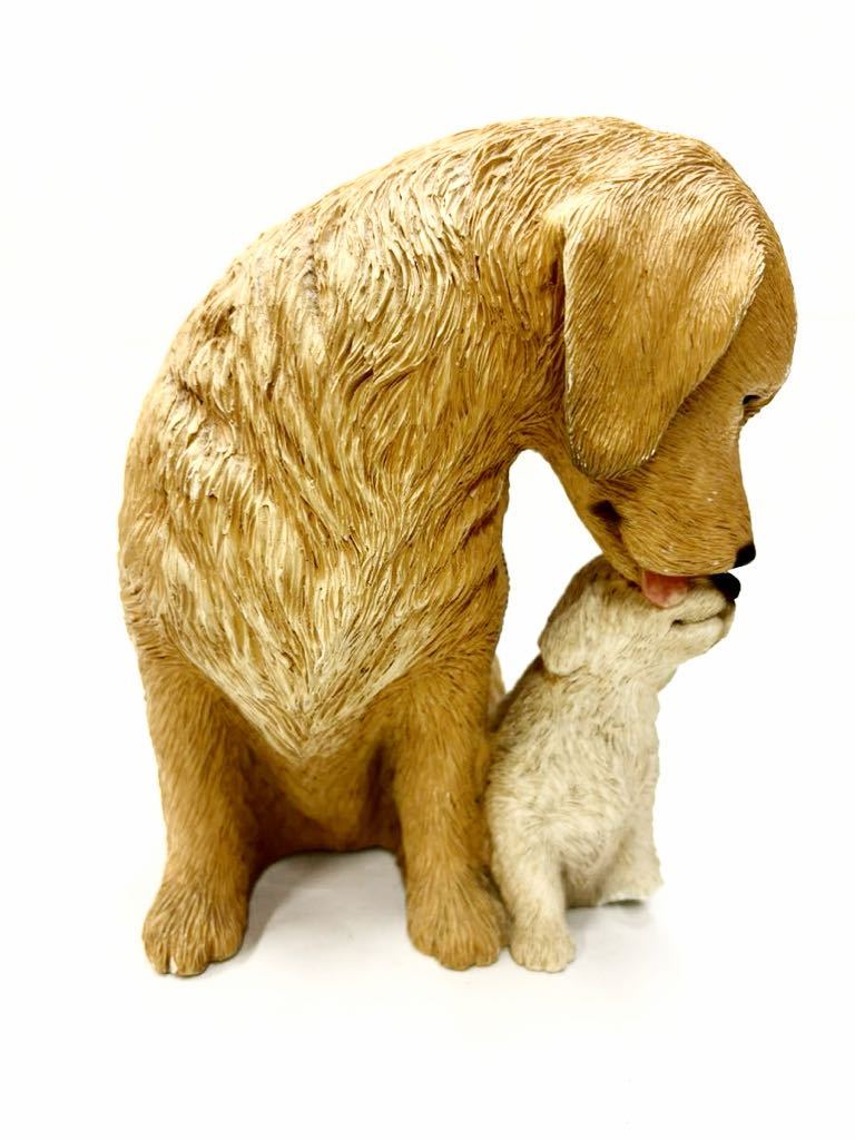 SANDICAST サンディキャスト 犬の親子 置物 コレクション 陶器製_画像2