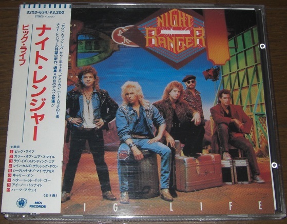 国内盤 旧規格 CD 3200円盤 ナイト・レンジャー Night Ranger ビッグ・ライフ Big Life 32XD-634 消費税表記無し 80´sの画像1
