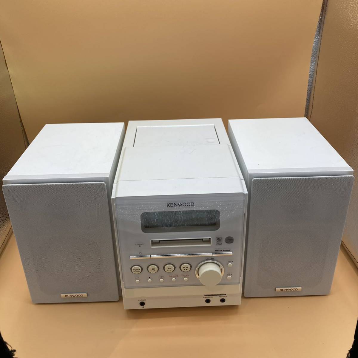 [2628]KENWOOD RXD-SZ3MD Kenwood музыкальный центр CD MD LS-SZ3-W динамик работоспособность не проверялась 1 иен ~