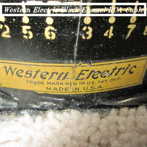 #WE[ RCA-RCAfono cable complete shield 1m single line. highest peak ] original Western line material 3012R/ pressure trance .Western Electric Nassau AT-7241